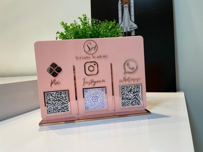 PLACA DISPLAY QRCODE EM ACRÍLICO - Image 4