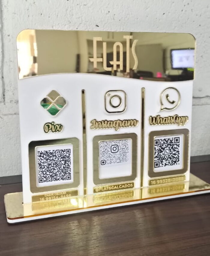 PLACA DISPLAY QRCODE EM ACRÍLICO - Image 12