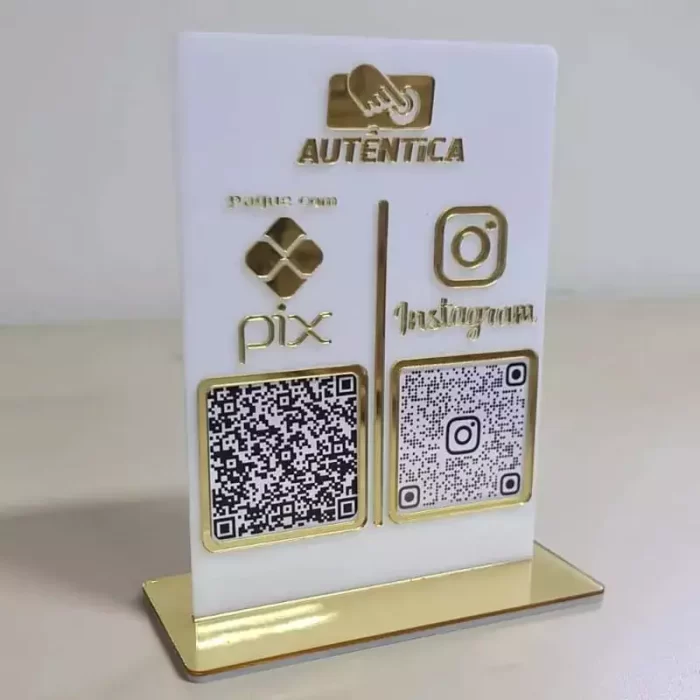 PLACA DISPLAY QRCODE EM ACRÍLICO - Image 14