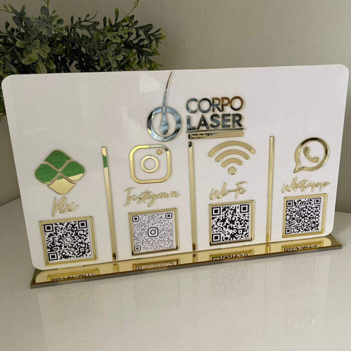 PLACA DISPLAY QRCODE EM ACRÍLICO - Image 13
